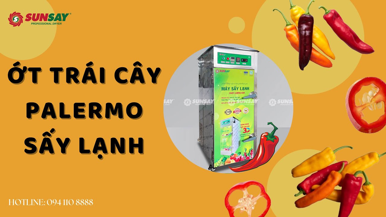Khám Phá Cách Làm Ớt Trái Cây Palermo Sấy Lạnh Thơm Ngon Cực Hấp Dẫn Với Máy SUNSAY