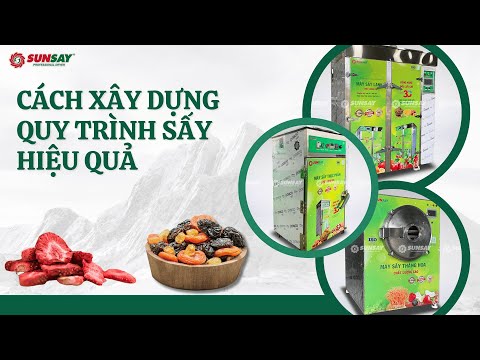 Cách xây dựng quy trình sấy hiệu quả cho doanh nghiệp chế biến trái cây sấy