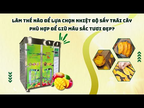 Làm thế nào để lựa chọn nhiệt độ sấy trái cây phù hợp để giữ màu sắc tươi đẹp