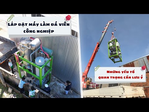 Lắp đặt máy làm đá viên công nghiệp