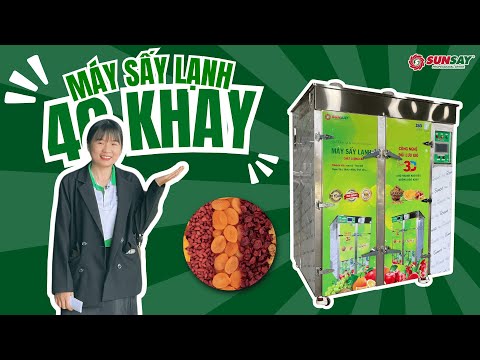 Máy sấy lạnh SUNSAY 40 khay – Giải pháp sấy khô cao cấp cho nông sản Việt