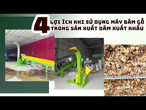 4 lợi ích khi sử dụng máy băm gỗ