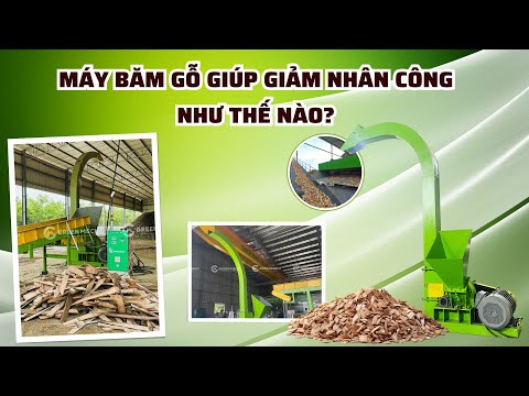 Máy băm gỗ giúp giảm nhân công như thế nào