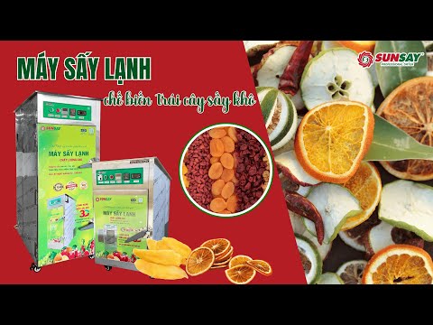 MÁY SẤY LẠNH chế biến trái cây sấy khô – Bước đầu vững chắc cho startup nông nghiệp