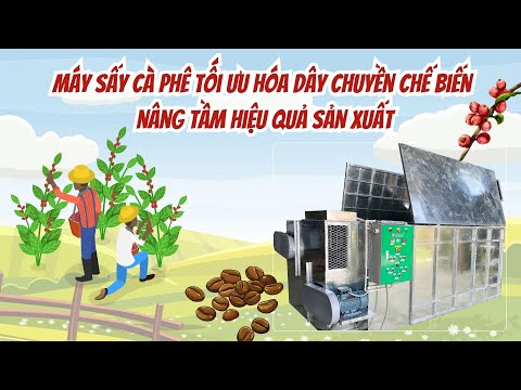 Máy sấy cà phê tối ưu hóa dây chuyền chế biến, nâng tầm hiệu quả sản xuất
