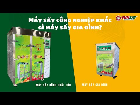 Máy sấy công nghiệp khác gì máy sấy gia đình