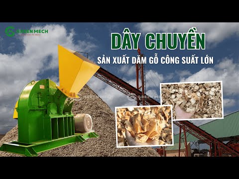 Dây chuyền sản xuất DĂM GỖ công suất lớn cho nhà máy chế biến gỗ xuất khẩu