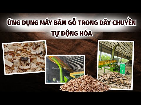 Ứng dụng máy băm gỗ trong dây chuyền tự động hóa