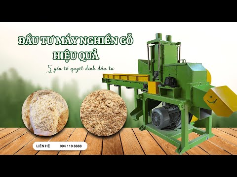 5 yếu tố quyết định đầu tư máy nghiền gỗ hiệu quả mà doanh nghiệp cần biết