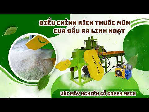 Điều chỉnh kích thước mùn cưa