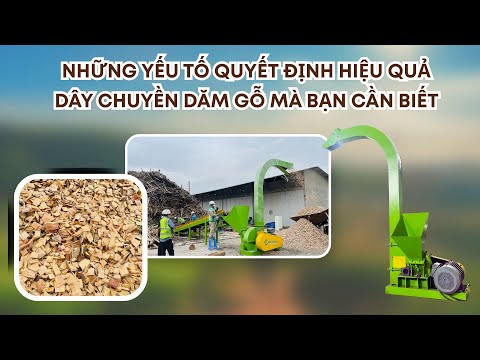 Những yếu tố quyết định hiệu quả dây chuyền dăm gỗ