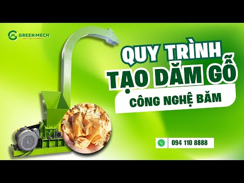 Quy trình tạo dăm gỗ công nghiệp ứng dụng công nghệ băm hiện đại