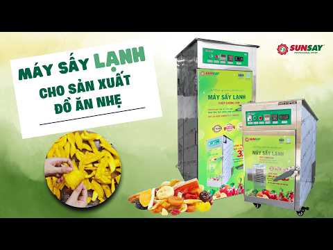 Máy sấy lạnh cho ngành sản xuất đồ ăn nhẹ