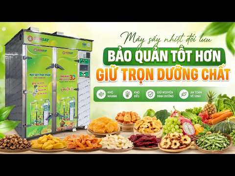 Máy sấy nhiệt đối lưu giúp sản phẩm