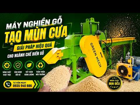 Tại sao máy nghiền gỗ tạo mùn cưa không mịn, không đều kích thước
