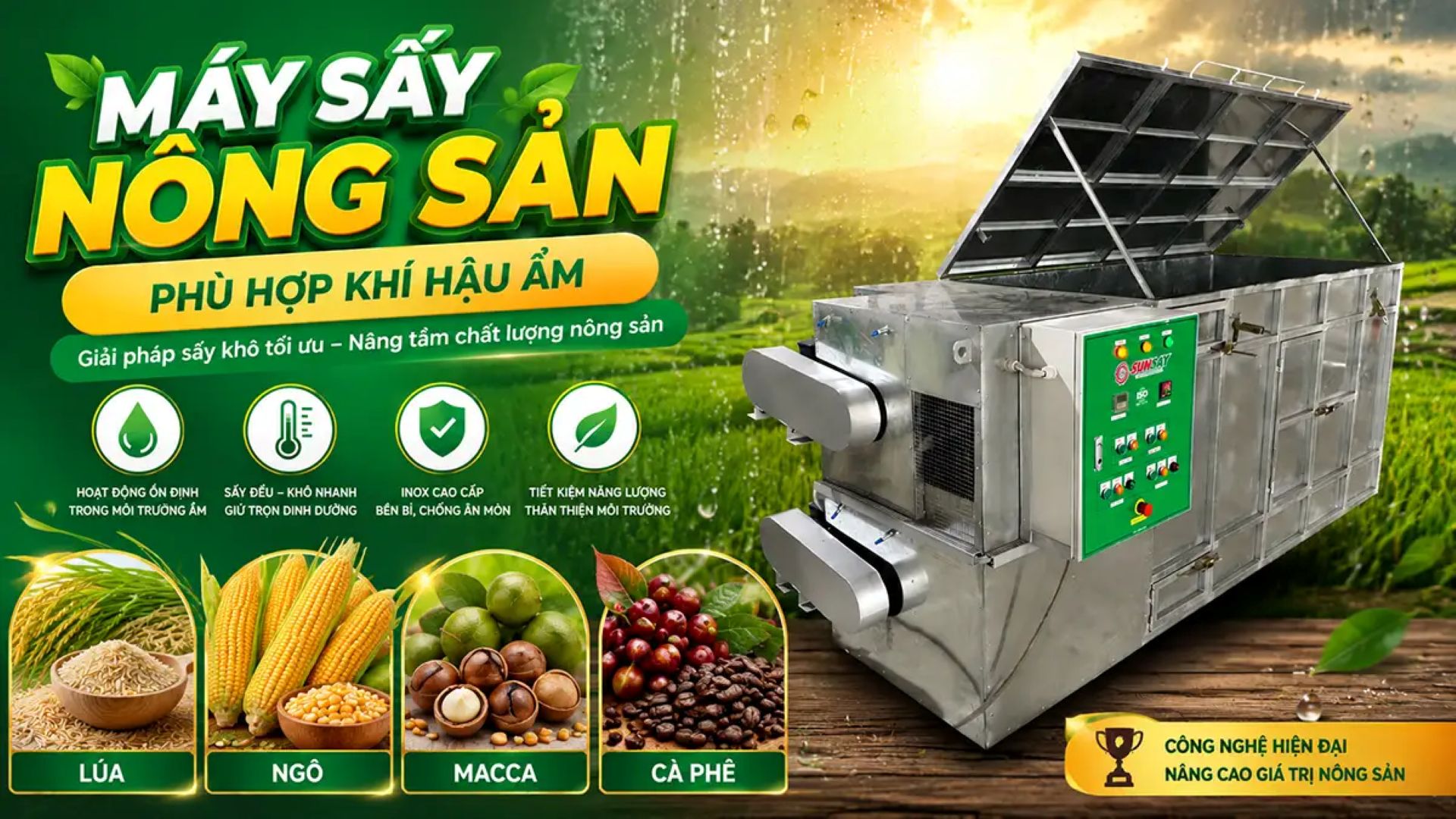 May Say Nong San Phu Hop Khi Hau Am