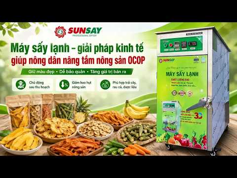 Máy sấy lạnh là giải pháp kinh tế cho nông dân xây dựng sản phẩm OCOP