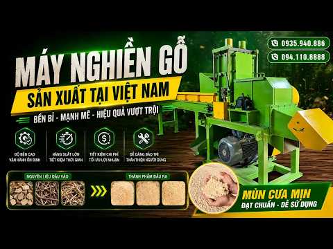 máy nghiền gỗ sản xuất tại Việt Nam
