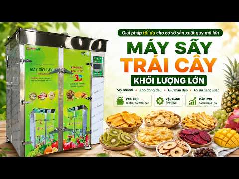 máy sấy trái cây khối lượng lớn